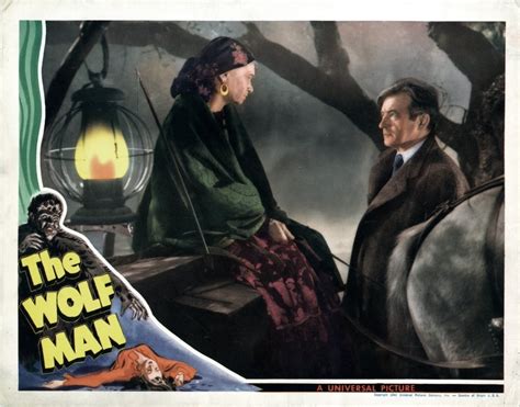 The Wolf Man From Left Maria Ouspenskaya Claude Rains 1941 Movie Poster