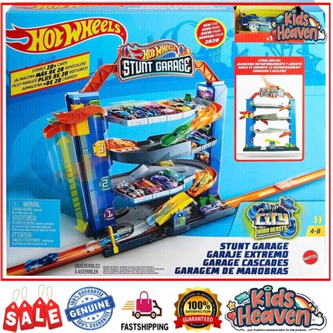 Hot Wheels City Stunt Garage Play Set 100 0 Original Shopee Malaysia