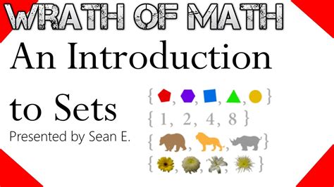 An Introduction To Sets Set Theory Youtube