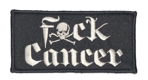 FUCK CANCER WITH SKULL PATCH ABC PATCHES