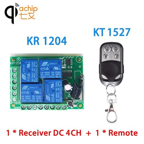 Qiachip Mhz Dc V Ch Interruptor De Control Remoto Inal Mbrico