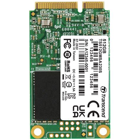 Transcend 512GB mSATA SSD 230S TS512GMSA230S B&H Photo Video