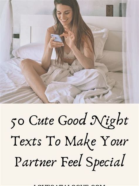 50 Cute Good Night Texts To Make Your Partner Feel Special Cute Good