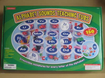 Lakeshore Alphabet Sounds Teaching Tubs Phonics letters | #148801071