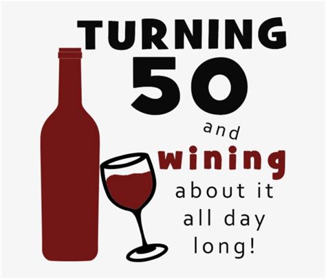 50th Birthday Wine Funny Happy 50th Birthday Wine Png Image