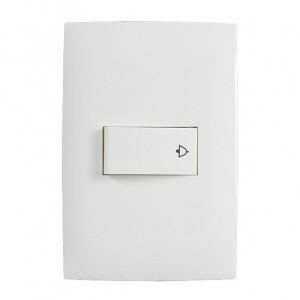 Pulsador Timbre Marcado A V Linea Cien Leviton Incluye Tapa Blanca