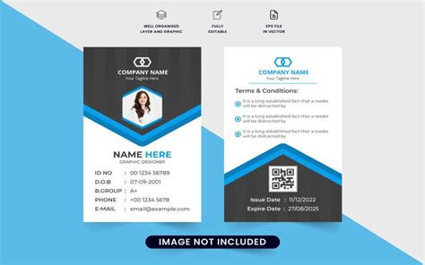 Corporate Id Card Template Vector Design Templatemonster