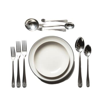 Spoon Fork Equipment On The Table Spoon Fork Equipment PNG