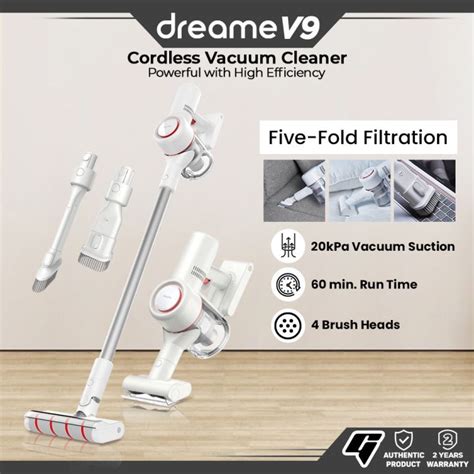 Dreame V9 Cordless Vacuum Cleaner 20000Pa Vacuum Suction With Five Fold