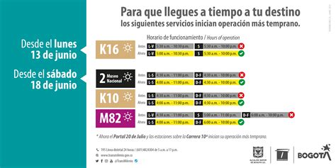 Cuatro rutas de TransMilenio amplían su horario de funcionamiento