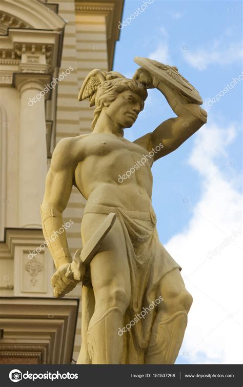 Ancient Roman Warrior Statue