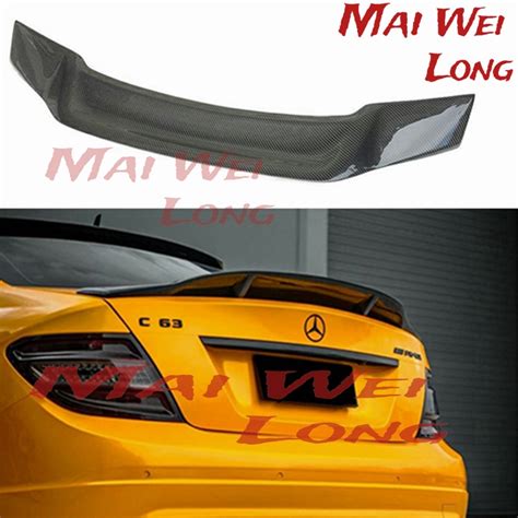 Mercedes W204 Renntech Style Spoiler Carbon Fiber R Style Spoiler For