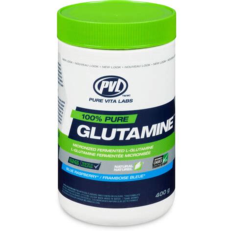 PVL PURE Glutamine 100 Micronized Fermented L Glutamine PriceSmart