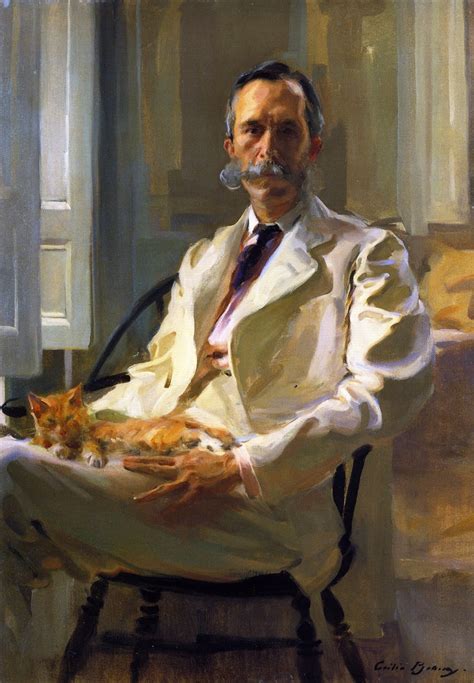 Cecilia Beaux "The man with the cat" - Ben Lustenhouwer