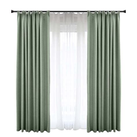 Solid Green Blackout Curtain Modern Simple Curtain Living Room Bedroom