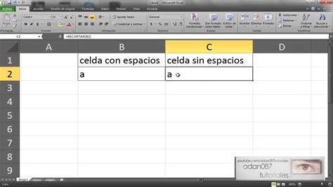 Formula Para Quitar Espacios En Excel Setzmoubelri