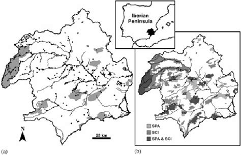 A Map Of The Study Area Showing The Main Watercourses Locations Of