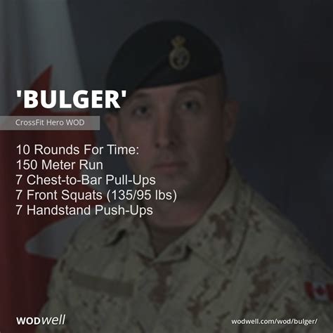 Bulger Workout CrossFit Hero WOD WODwell Wod Workout Wod