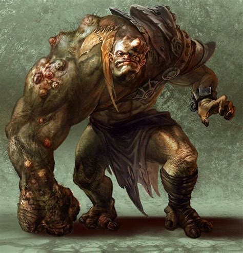 Fomorian Giant Fantasy Monster Fantasy Creatures Art Zombie Art