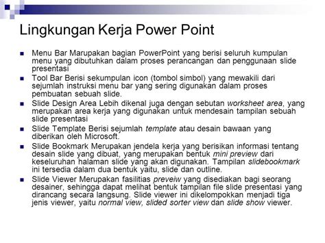 Microsoft Power Point Aplikasi Komputer Pendahuluan Presentasi