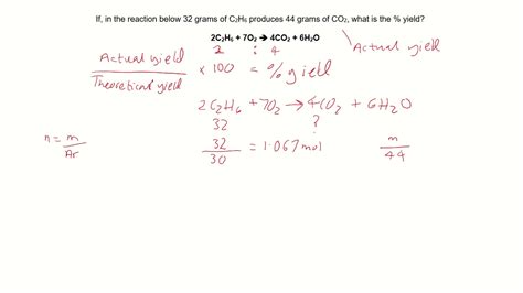 How To Calculate Percentage Yield Chemistry Youtube