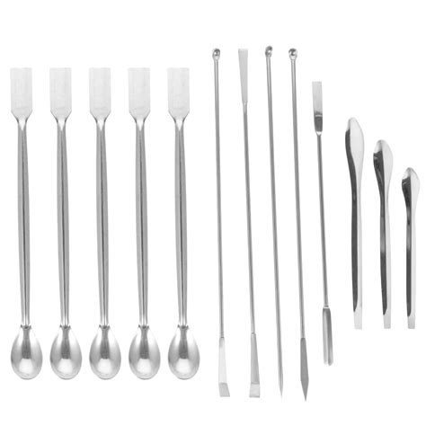 13 Pcs Stainless Steel Sampling Spoons Sampling Measuring Scoops