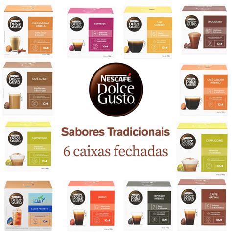 Sabores De Capsulas Dolce Gusto - DOLCE GUSTO KIT 60 Cápsulas de Café Nescafé Escolha seus Sabores ...