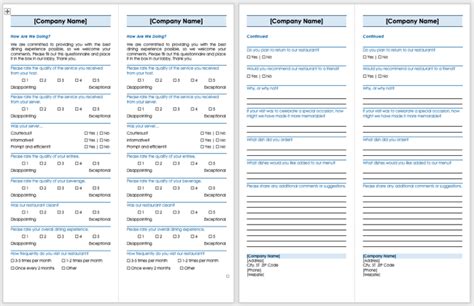 How To Create A Basic Survey In Microsoft Word