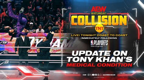 AEW To Provide Medical Update On Tony Khan During 4/27 AEW Collision ...