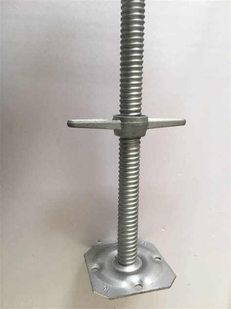 Hot Galvanized Steel Hollow Screw Jack Base For Multidirectional