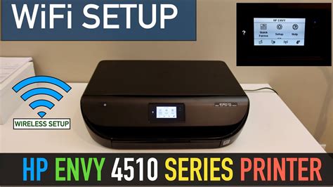 Hp Envy 4510 Wifi Setup Connect To Router Youtube