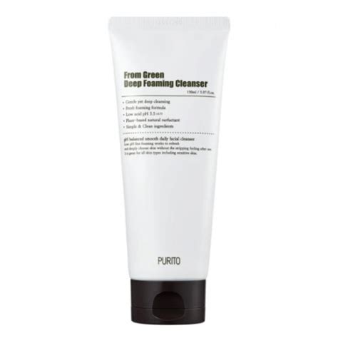 Пенка для умывания Purito From green deep foaming cleanser | отзывы