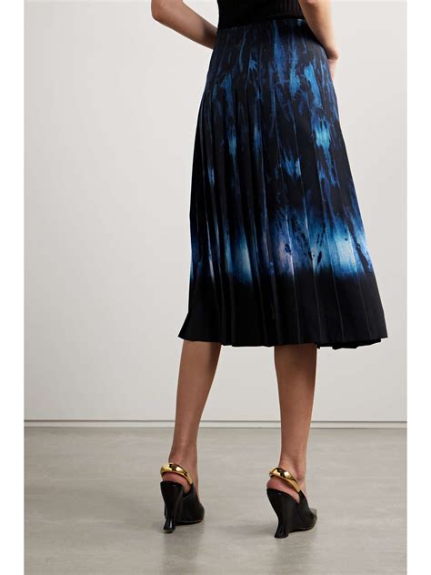 Altuzarra Tullius Pleated Printed Crepe De Chine Midi Skirt Net A Porter