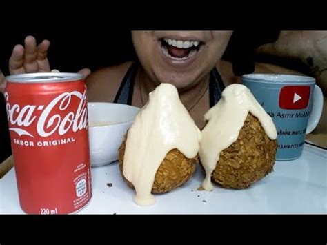 COXINHA EMPANADA DORITOS MOLHO DE QUEIJO MUKBANG BRASIL ASMR COMIDA