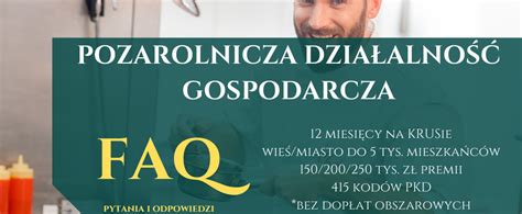 Faq Ii Pozarolnicza Dzia Alno Gospodarcza Doradztwo