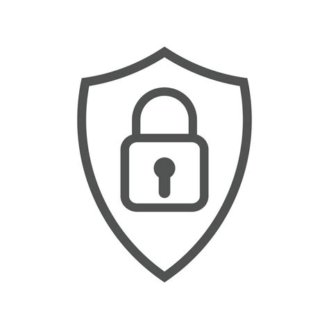 Network Protection Icons Lock Security Shield Icon 11053158 Vector Art