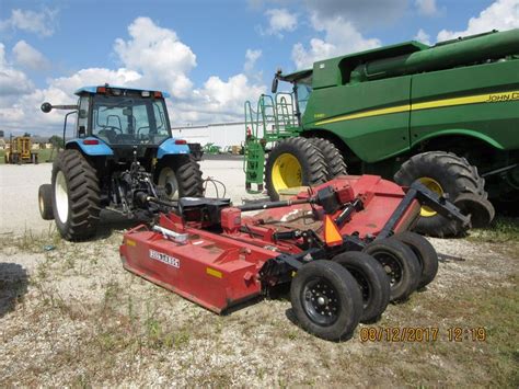 New Holland Ts100 Pulling Bush Hog Mower New Holland Tractors Bush