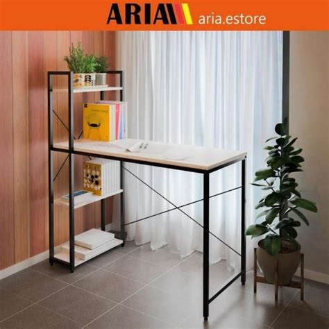 Promo Meja Kecil Aria Furniture Meja Kerja Belajar Minimalis Chloe