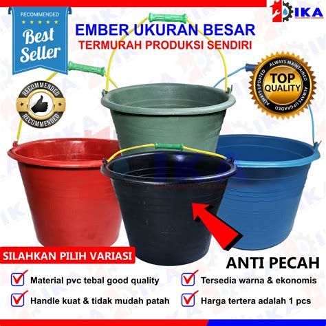 Jual EMBER TIMBA COR HITAM KAPASITAS BESAR HARGA SATUAN TERMURAH