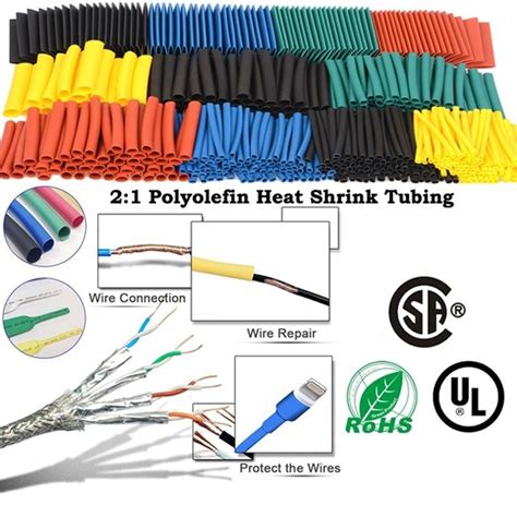 Pcsset Heat Shrink Tube Kit Insulation Sleeving Termoretractil