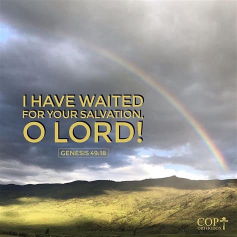 I Have Waited For Your Salvation O Lord Genesis 4918 Coptorthodox