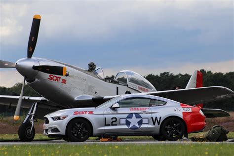 [Ford Mustang]Parked beside a P-51 Mustang at Sanicole Airshow in ...