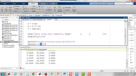 Matlab table - lassacampMy Site