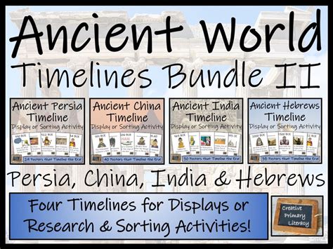 Ancient World Timeline Display and Sorting Activity Bundle Volume 2 ...