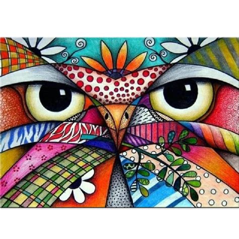 100 Full 5D Diy Daimond Painting Cartoon OWL 3D Diamond Painting