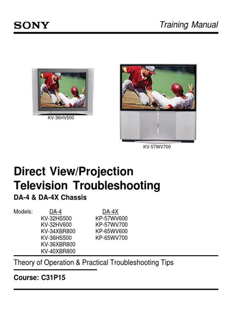 Television Training Manual Diagram