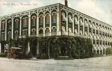 Hotel Hays Warsaw, IN Postcard