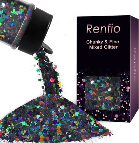 Amazon Renfio Mixed Shapes Confetti Star Confetti Holographic