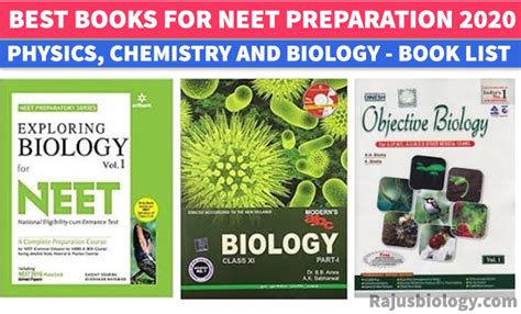 Best Books For Neet 2020 Physics Chemistry And Biology Rajus Biology