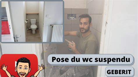 Installation Wc Suspendu Geberit Sur Placo Evacuation Pvc Timelapse